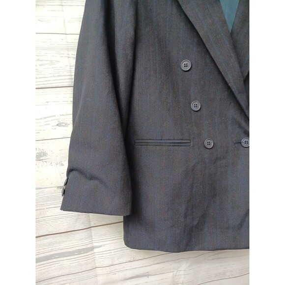 Charles Klein Boys Blazer Jacket Navyblue Double Breasted Sz 12 - Picture 3 of 11
